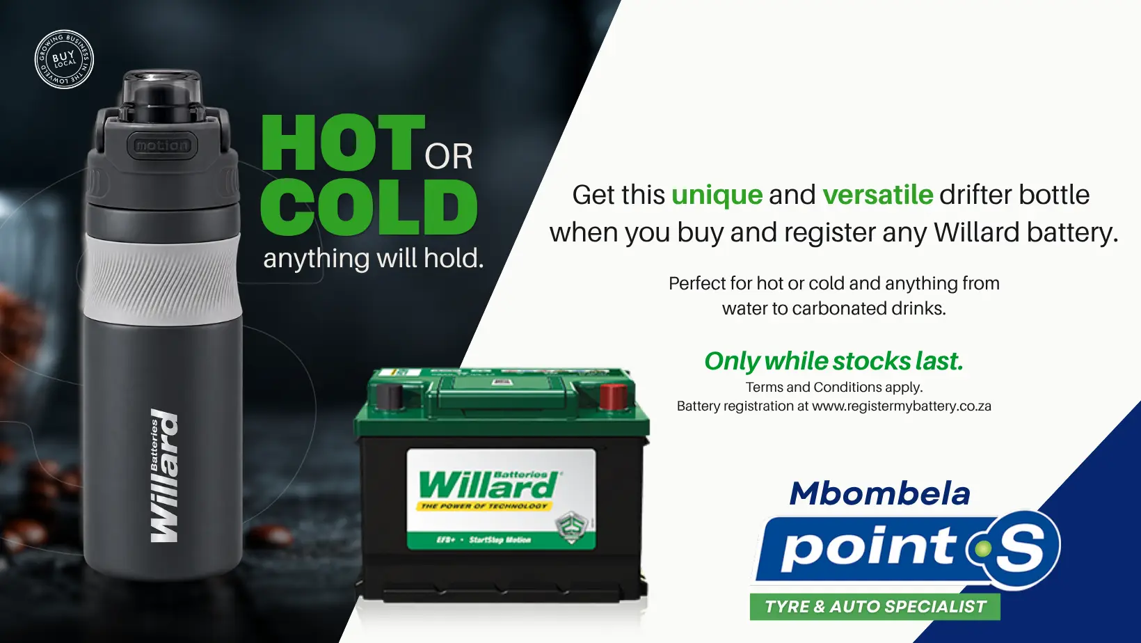 Facebook T's and C's Apply ONLY AT POINT S Black Friday tyre specials now live at Point-S Nelspruit. Prices FROM Including VAT While stocks last Excludes fitment, balancing & alignment. (3)